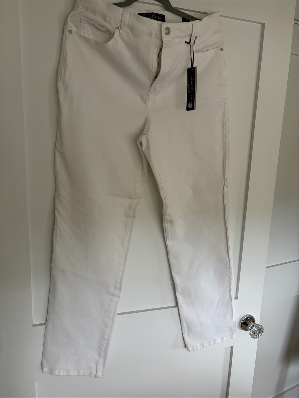 Gloria Vanderbilt Straight Leg White Women’s Pants